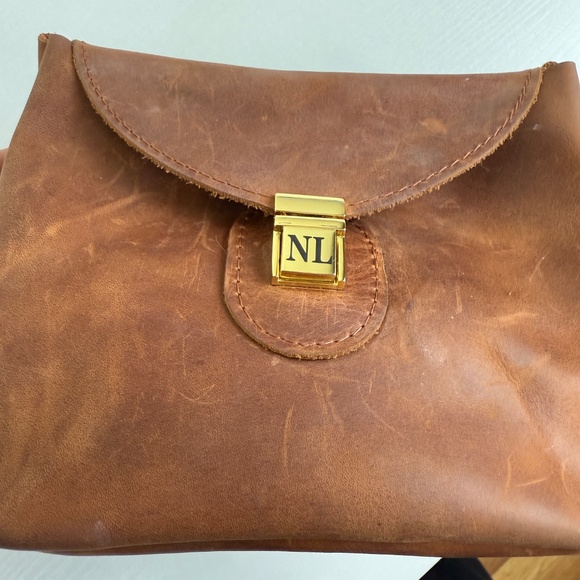 Nichole Lynel Raw Leather Makeup Travel Bag - Picture 5 of 9